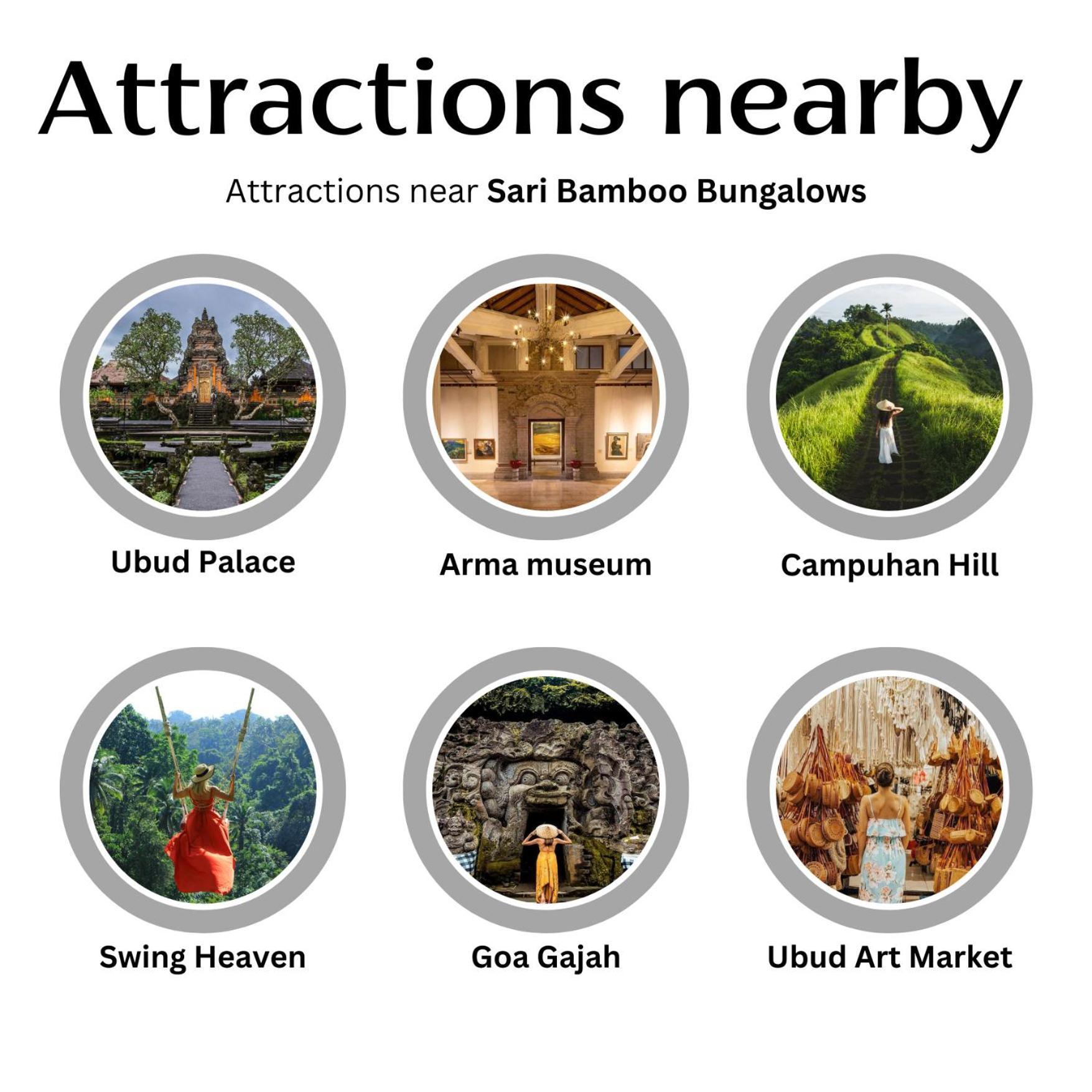 Sari Bamboo Bungalows Убуд Экстерьер фото
